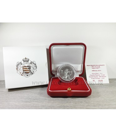 10 euro Monaco 2014 -  
 Thème:  10 Euro Argent 2014 sur le thème du « Port Hercule de Monaco » (Portus Herculis Monœci, est le