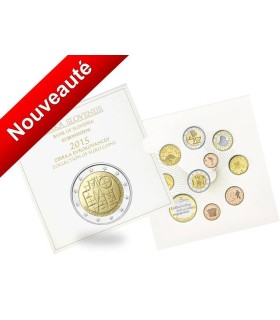 BU SLOVENIE 2015 -  Description 
Série en coffret officiel BU 2015 de 10 pièces comprenant 8 pieces 1c à 2€ au millésime 2015 +