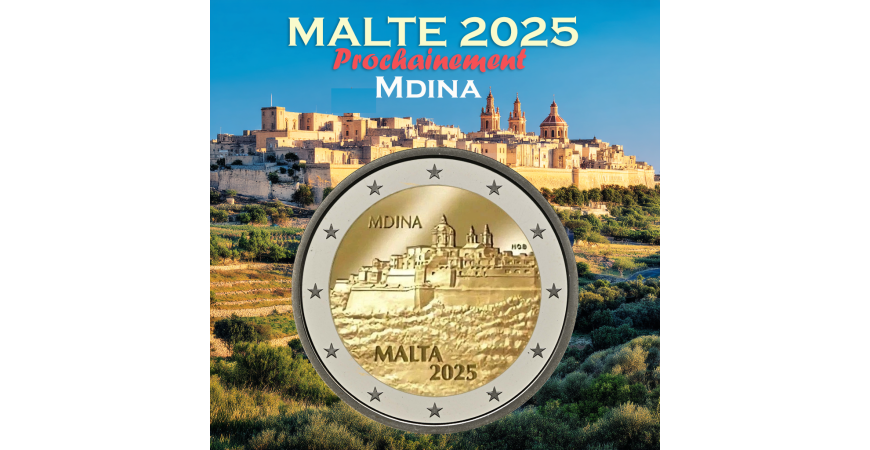 Mdina 2025: la ciutat del silenci gravada en l’euro